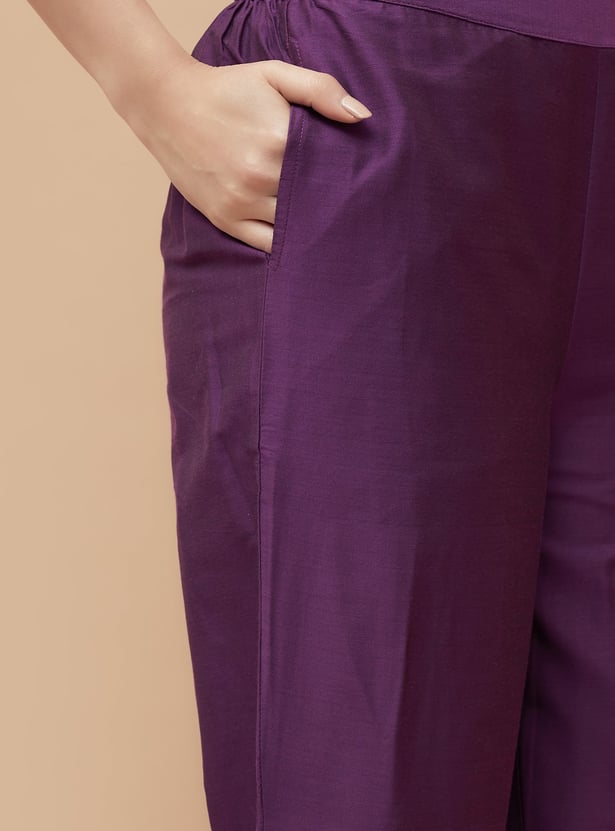 MELANGE Printed Straight Kurta Set