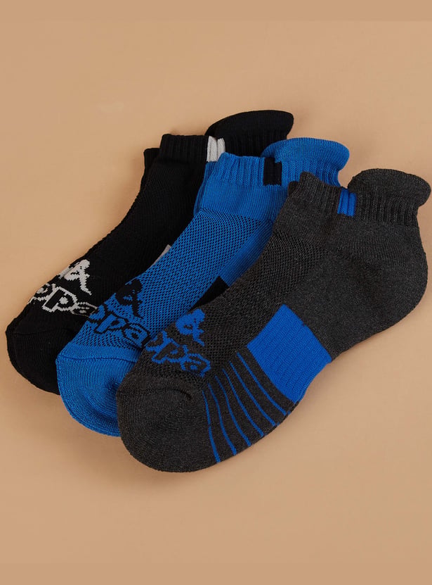 KAPPA Patterned Ankle Length Socks - Pack of 3