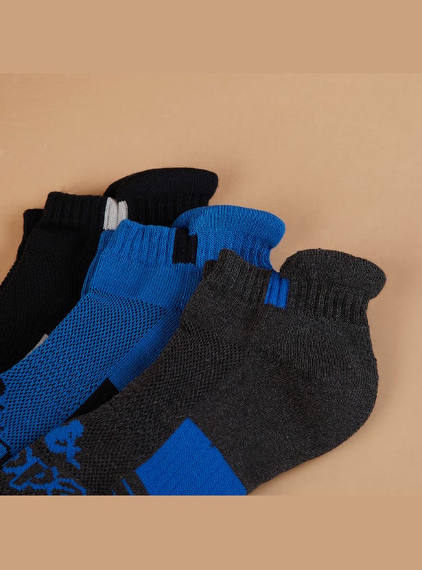 KAPPA Patterned Ankle Length Socks - Pack of 3