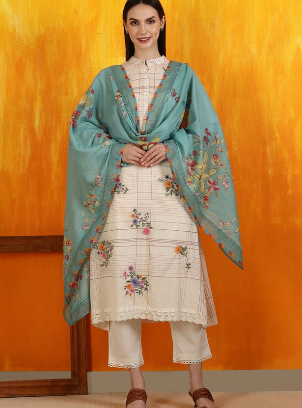 W Floral Print Dupatta