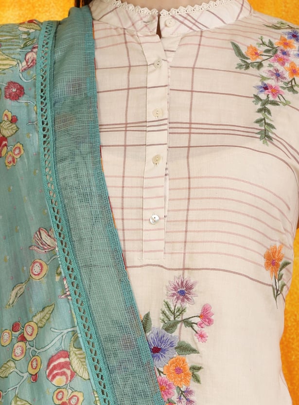 W Floral Print Dupatta
