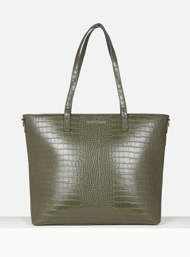 VAN HEUSEN Croc Embossed Laptop Bag