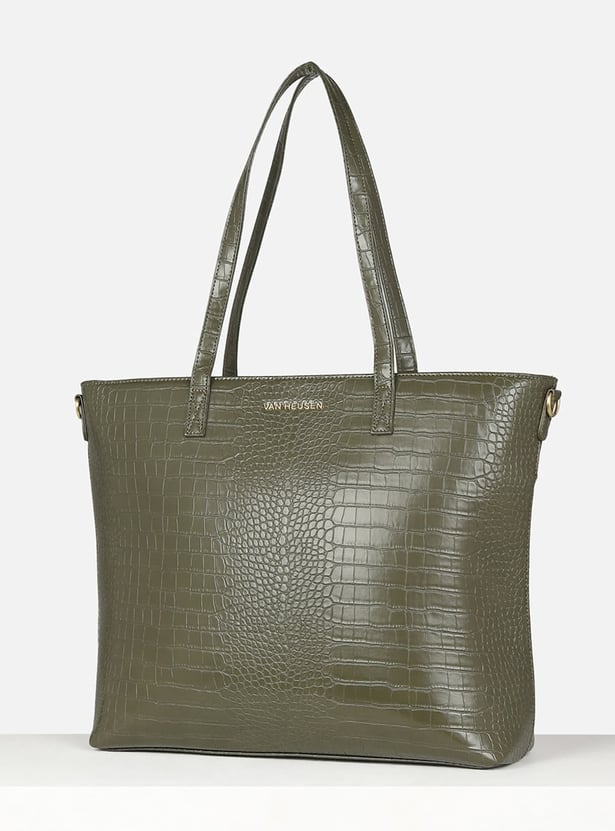 VAN HEUSEN Croc Embossed Laptop Bag