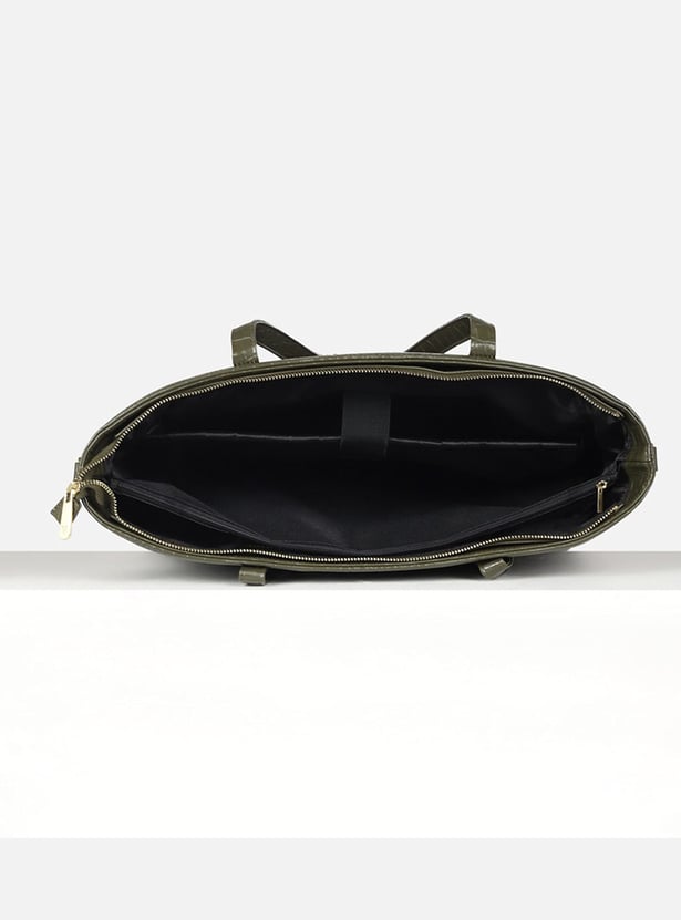 VAN HEUSEN Croc Embossed Laptop Bag