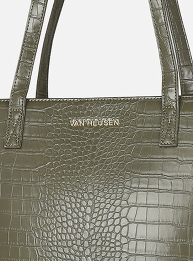 VAN HEUSEN Croc Embossed Laptop Bag