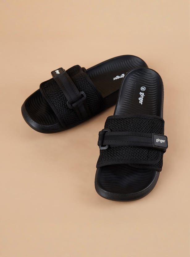 GINGER Woven Strap Velcro Sliders
