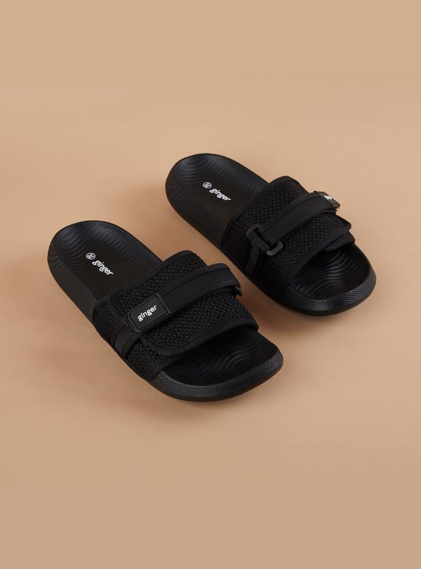 GINGER Woven Strap Velcro Sliders