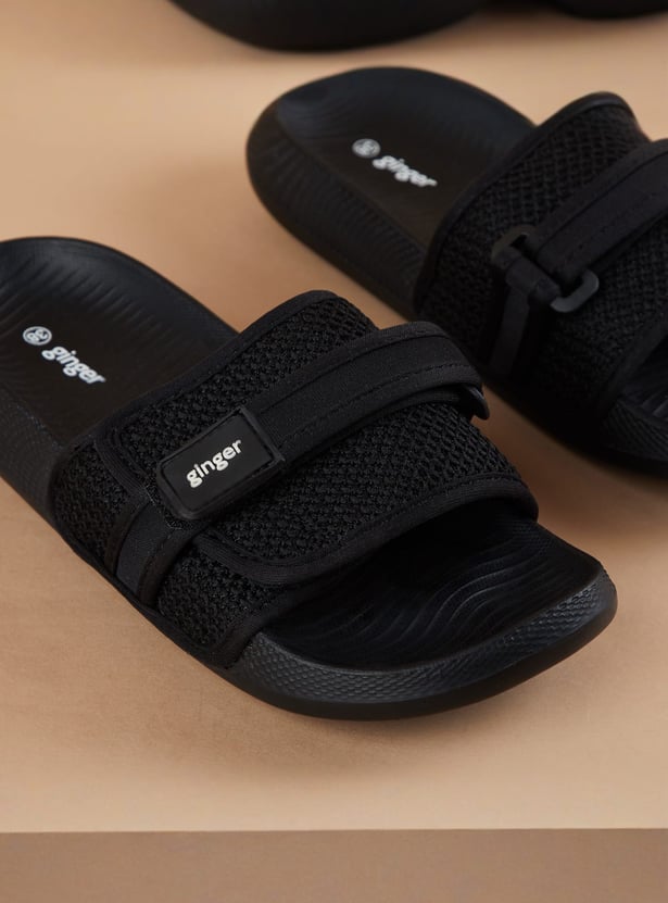 GINGER Woven Strap Velcro Sliders