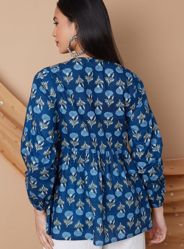 MELANGE Floral Print Tunic