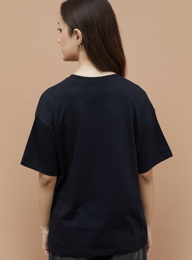 GINGER Stranger Things Print Oversized T-shirt