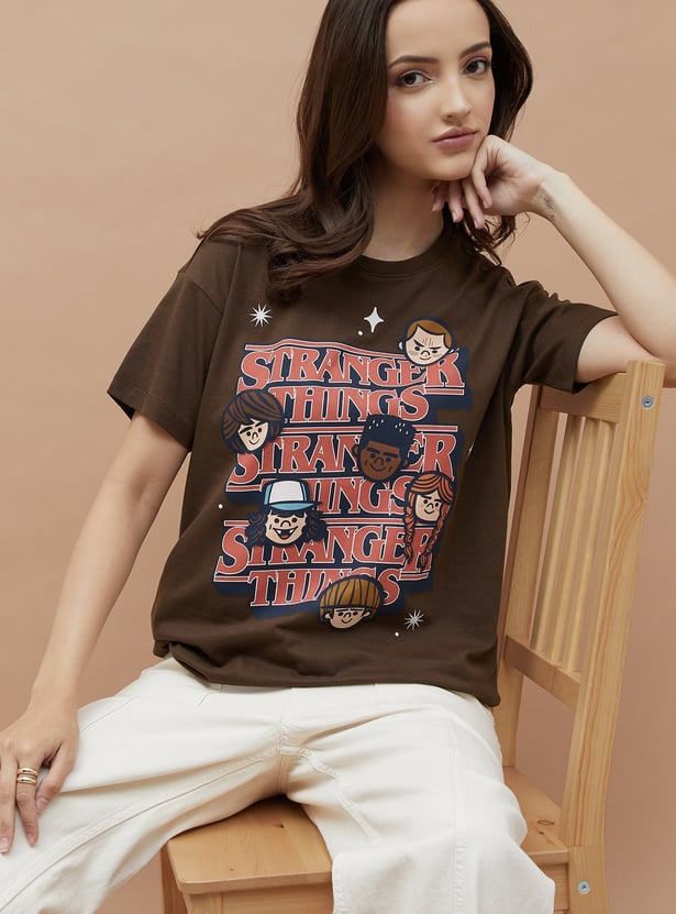 GINGER Stranger Things Print T-shirt