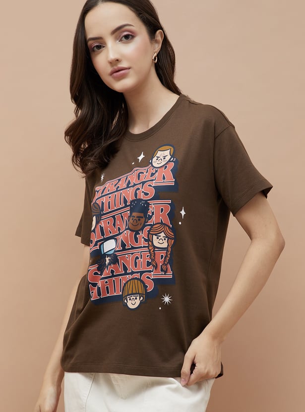 GINGER Stranger Things Print T-shirt