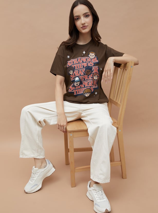 GINGER Stranger Things Print T-shirt