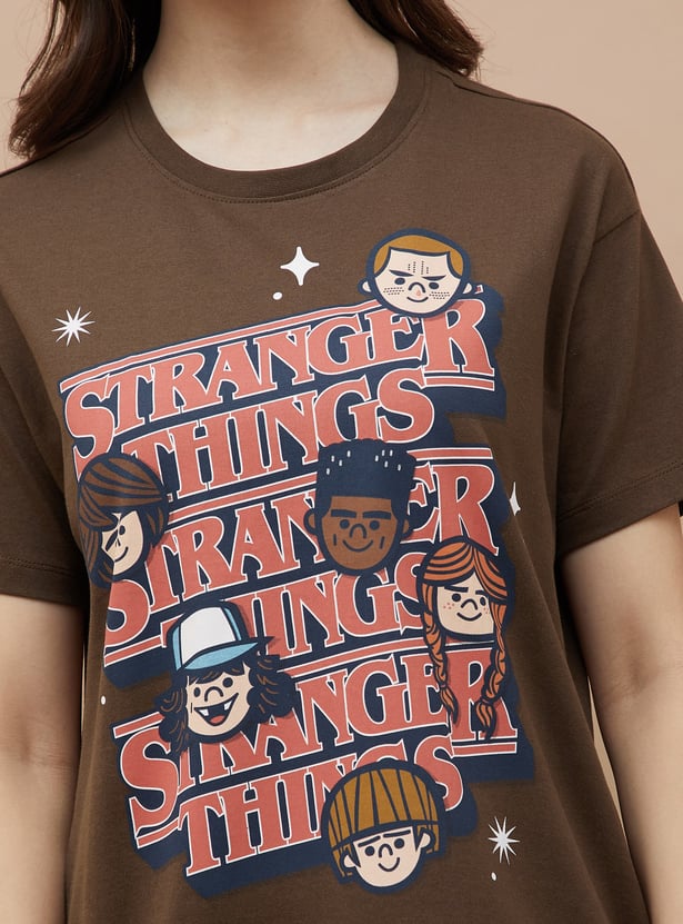 GINGER Stranger Things Print T-shirt