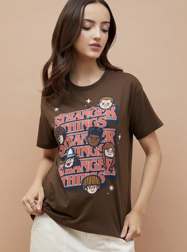 GINGER Stranger Things Print T-shirt