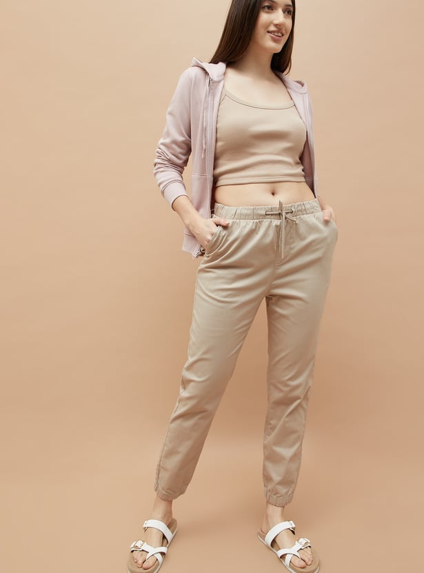 FAME FOREVER Solid Slim Fit Joggers