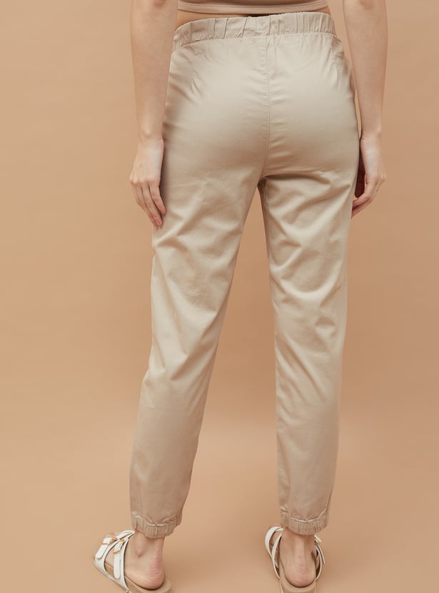 FAME FOREVER Solid Slim Fit Joggers