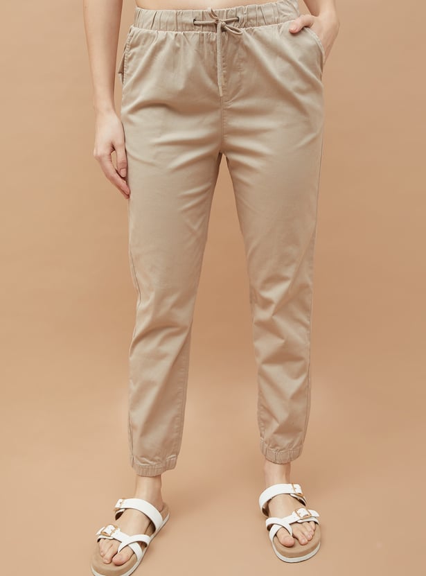 FAME FOREVER Solid Slim Fit Joggers