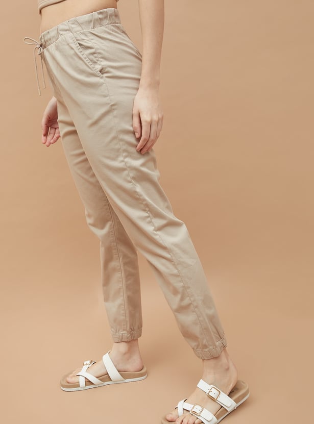FAME FOREVER Solid Slim Fit Joggers