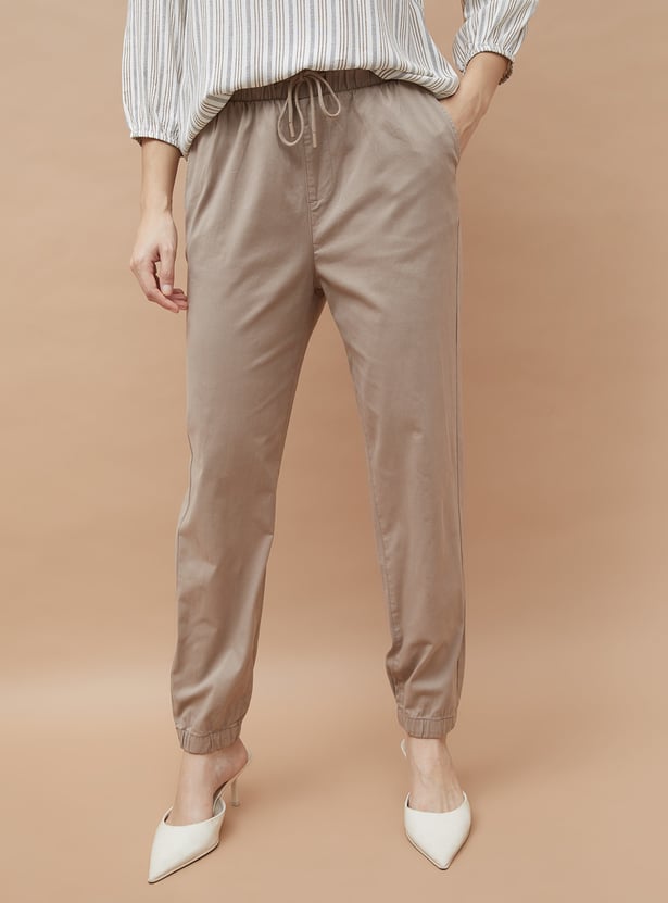 FAME FOREVER Solid Slim Fit Joggers