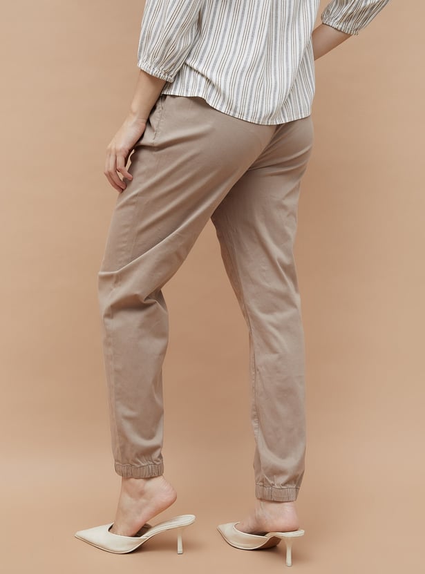 FAME FOREVER Solid Slim Fit Joggers