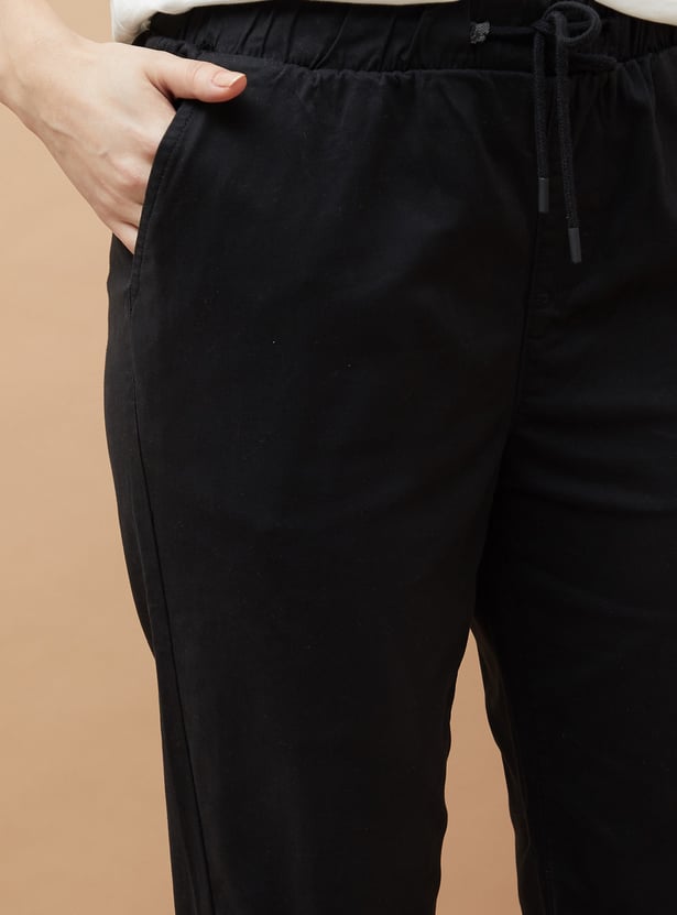 FAME FOREVER Solid Slim Fit Joggers