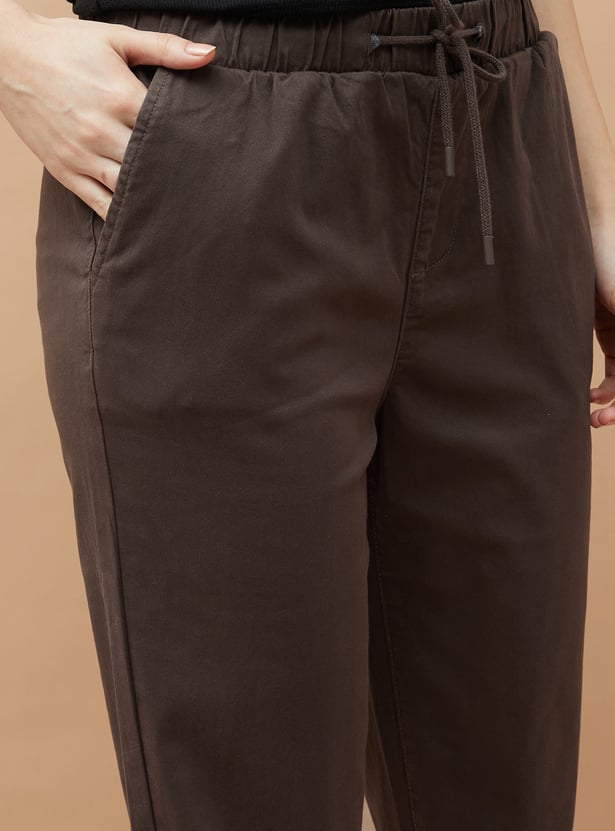 FAME FOREVER Solid Slim Fit Joggers