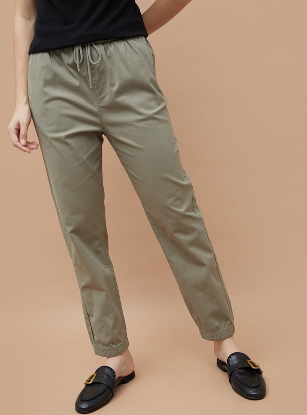 FAME FOREVER Solid Slim Fit Joggers