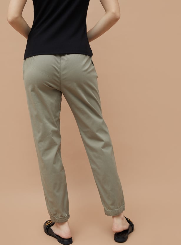 FAME FOREVER Solid Slim Fit Joggers