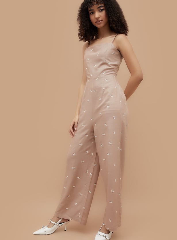 GINGER Floral Print Jumpsuit