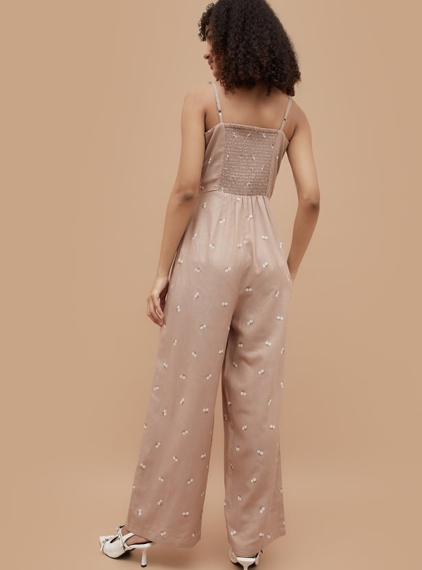 GINGER Floral Print Jumpsuit