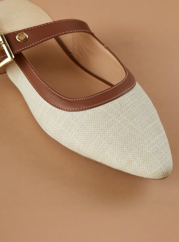 CODE Textured Sling Back Flats