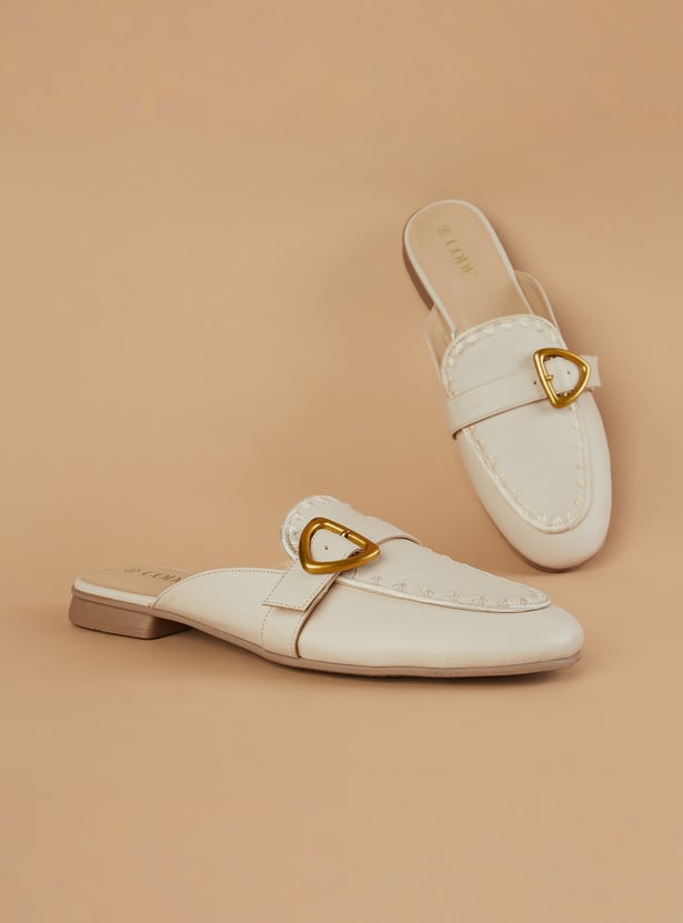 CODE Embroidered Mules