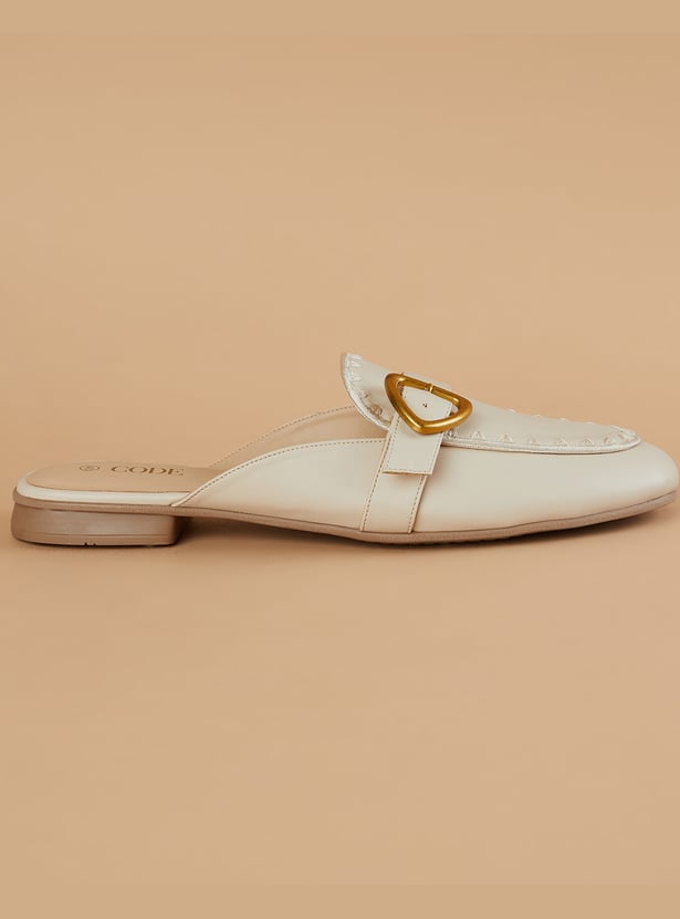 CODE Embroidered Mules