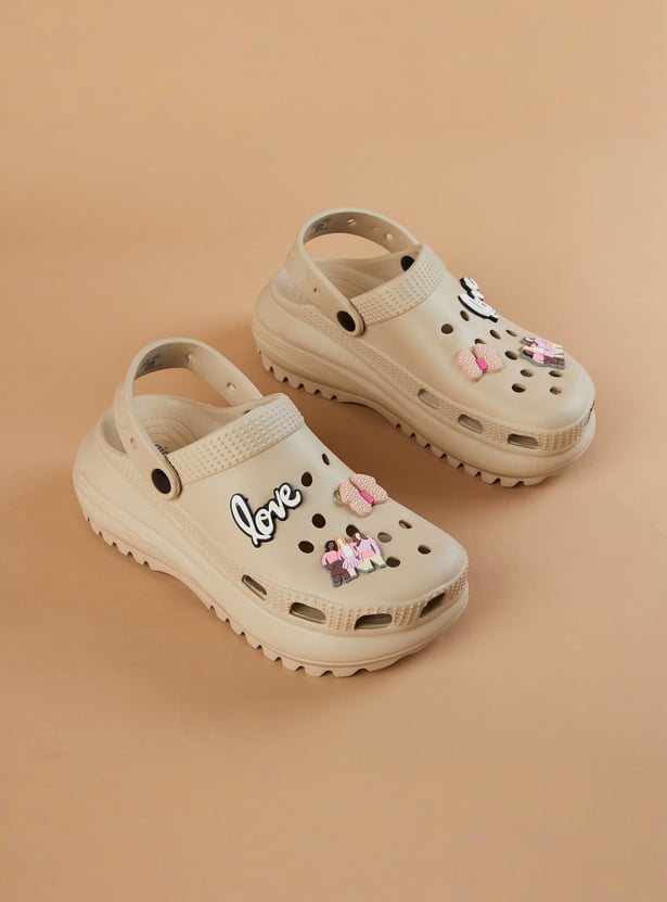 GINGER Jibbitz Charms Platform Clogs