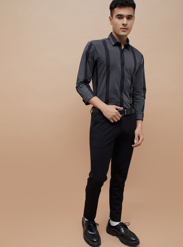 CODE Striped Slim Fit Formal Shirt
