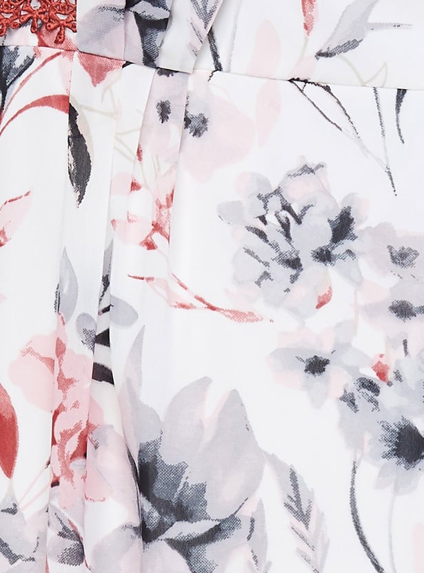 LATIN QUARTERS Floral Print Midi Dress