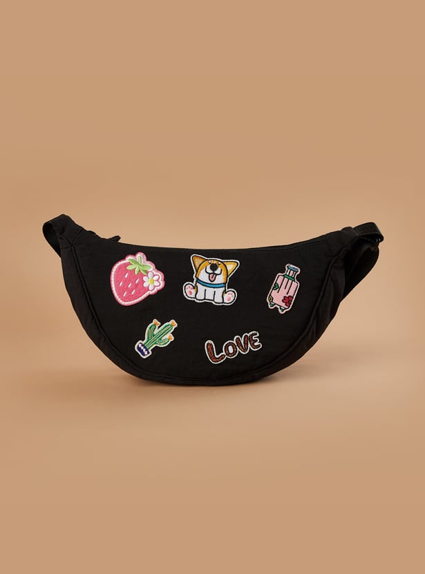 FAME FOREVER Applique Waist Bag