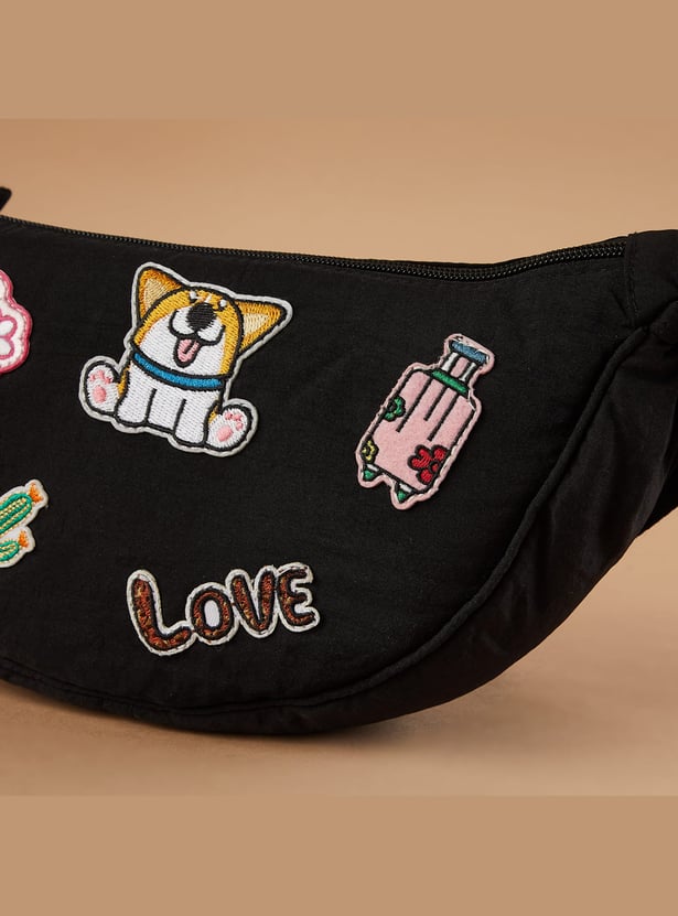 FAME FOREVER Applique Waist Bag