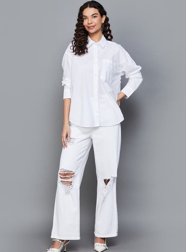 AMERICAN EAGLE Solid Shirt