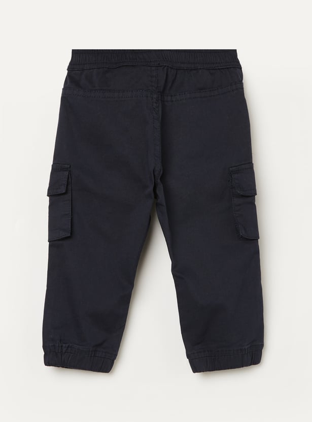 JUNIORS Boys Solid Cargo Joggers