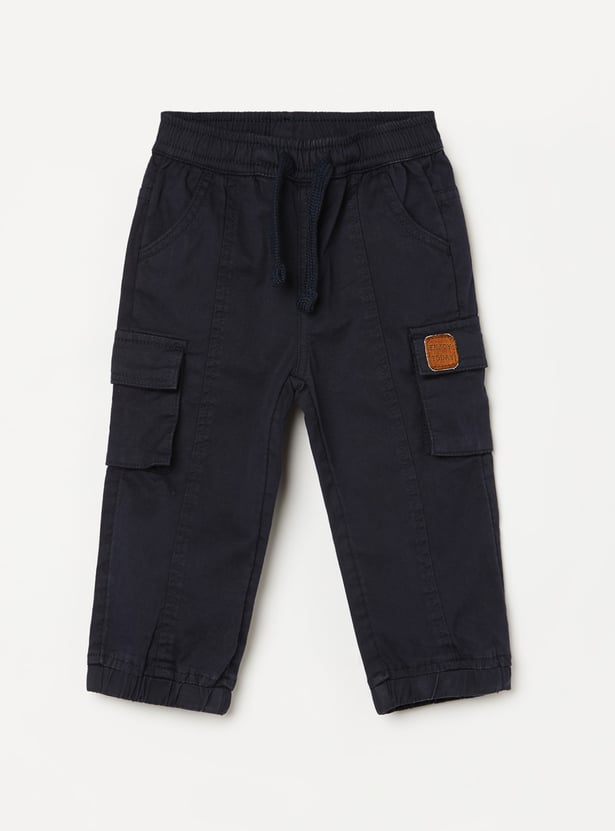 JUNIORS Boys Solid Cargo Joggers