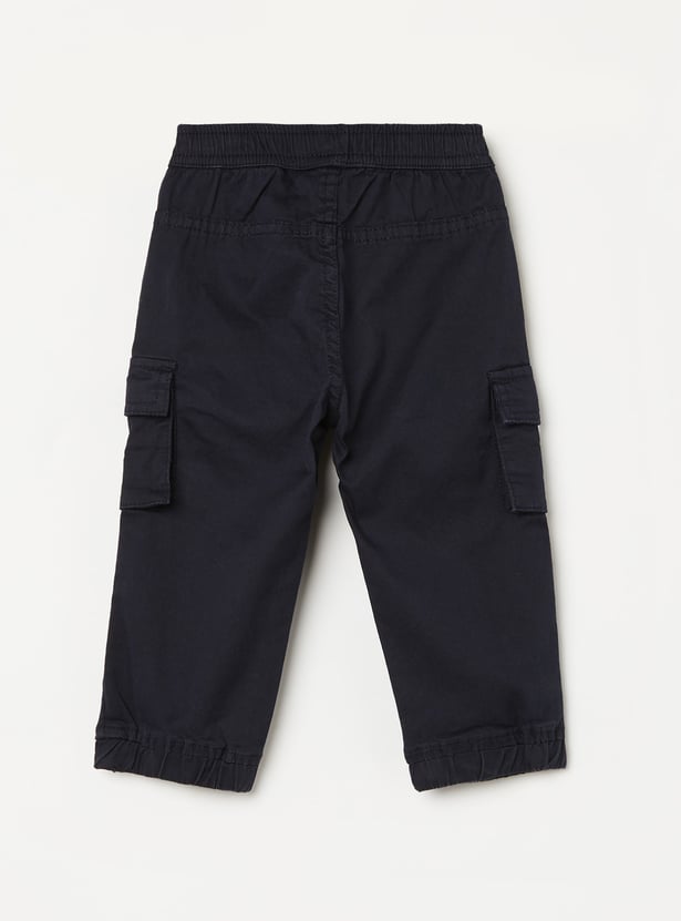 JUNIORS Boys Solid Cargo Joggers