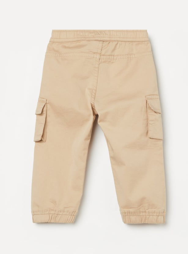 JUNIORS Boys Solid Cargo Joggers