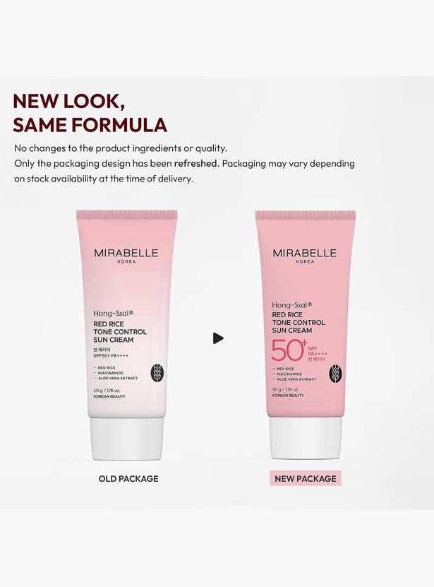 MIRABELLE Korea Red Rice Tone Control Sun Cream - 50g