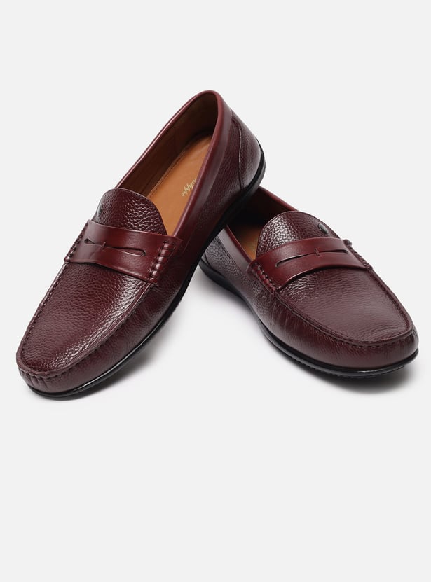 LOUIS PHILIPPE Textured Loafers