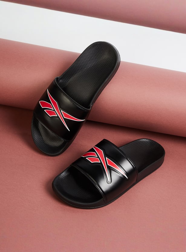 REEBOK Astrofoam Plus Logo Print Sliders