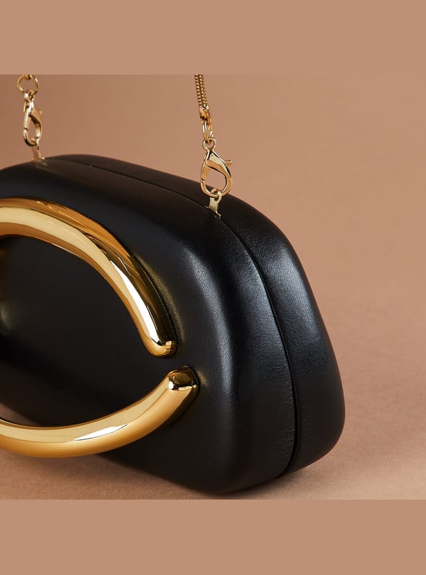 CODE Box Clutch with Strap