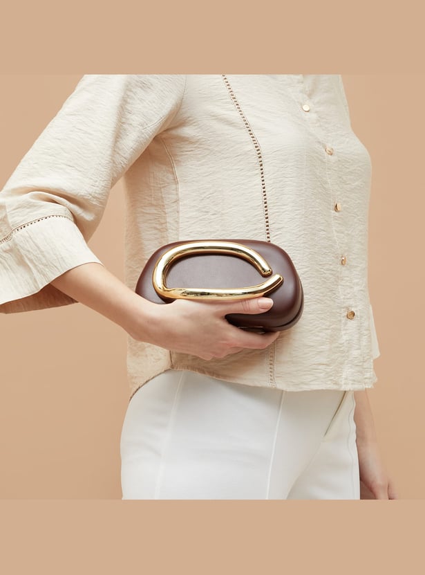 CODE Box Clutch with Strap