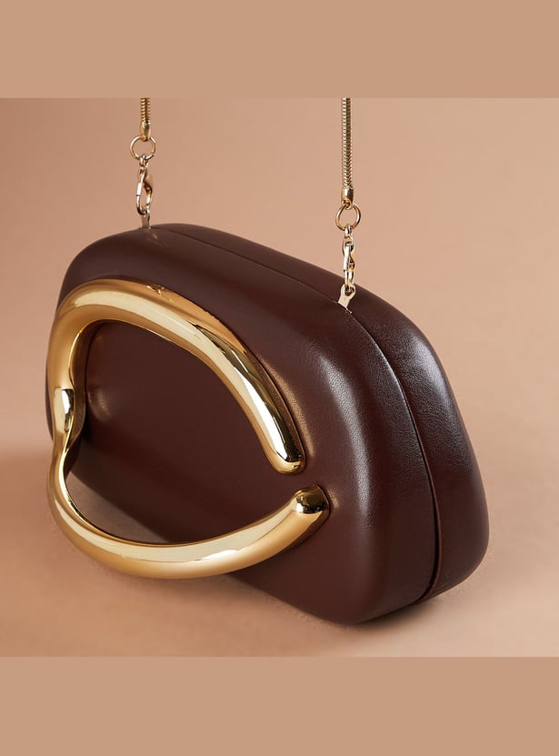 CODE Box Clutch with Strap